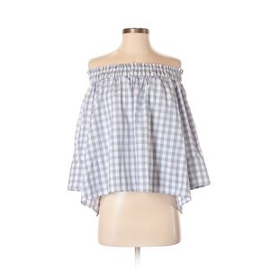 Gingham Off the Shoulder Top by Alythea